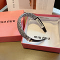 CHANEL HEADBAND IN BLACK TWEED AND SILK 262052