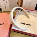 CHANEL SIMPLE HAIRBAND IN WHITE TWEED 282733