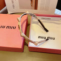 CHANEL HEADBAND GOLD LOGO IN BEIGE SILK 417302